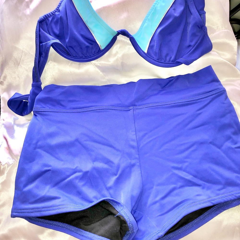 VENUS Blue and Light Blue Bikini SetSwim Short Set